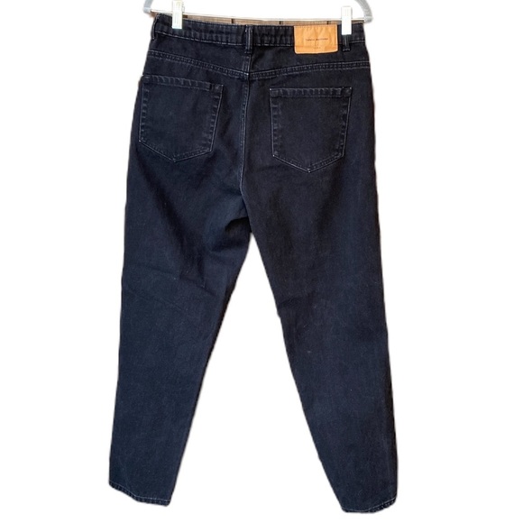 Zara Trafaluc Denimwear Mom Rigid High Rise Black Jeans Size 8 - Picture 4 of 9